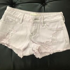 Bullhead light lavender shorts