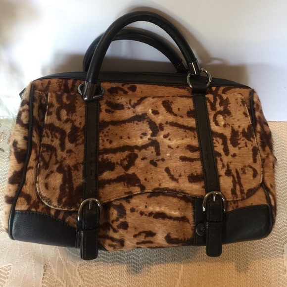 Talbots Bags Talbotss Calf Hair Leather Purse Poshmark