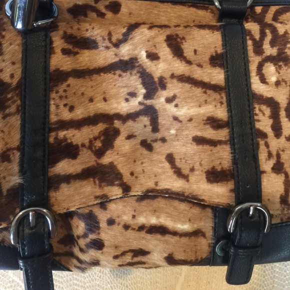 Talbots Bags Talbotss Calf Hair Leather Purse Poshmark