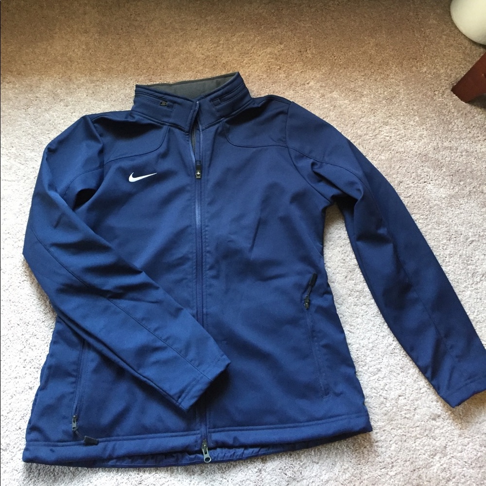 Nike Soft Shell Jacket. Navy and white. Worn once.