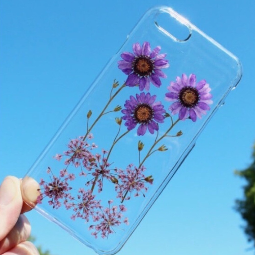 Beautiful pressed dried flowers phone covers