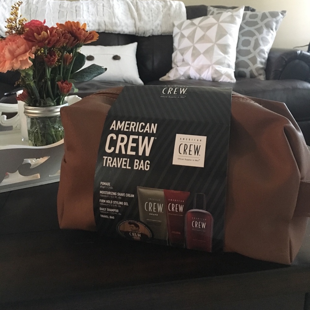 American Crew travel bag hair products for Men