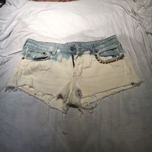 Studded Jean shorts (jorts)
