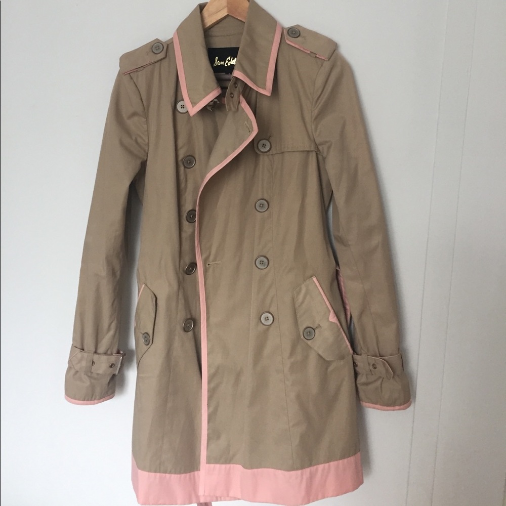 Sam Edelman small beige and pink trench.