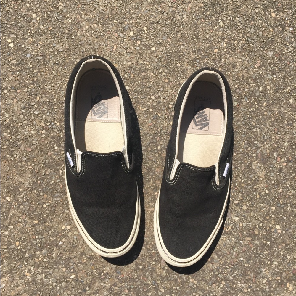 Vans OG Vault Slip On Black | Supreme, Vans, Bape