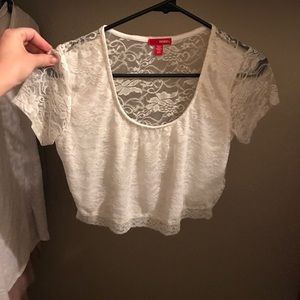 Cute white crop top