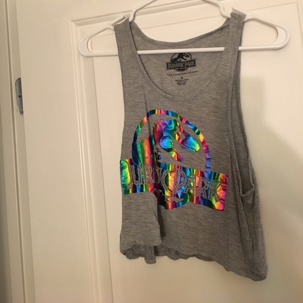 Grey crop top