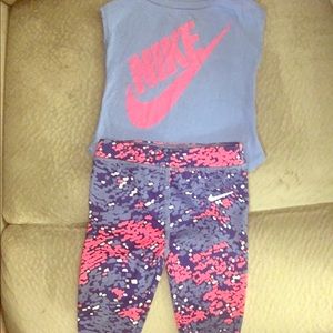 Nike tank w/ matching dri-fit pants. Size 18months