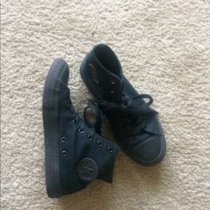 Kids Black Converse Shoes