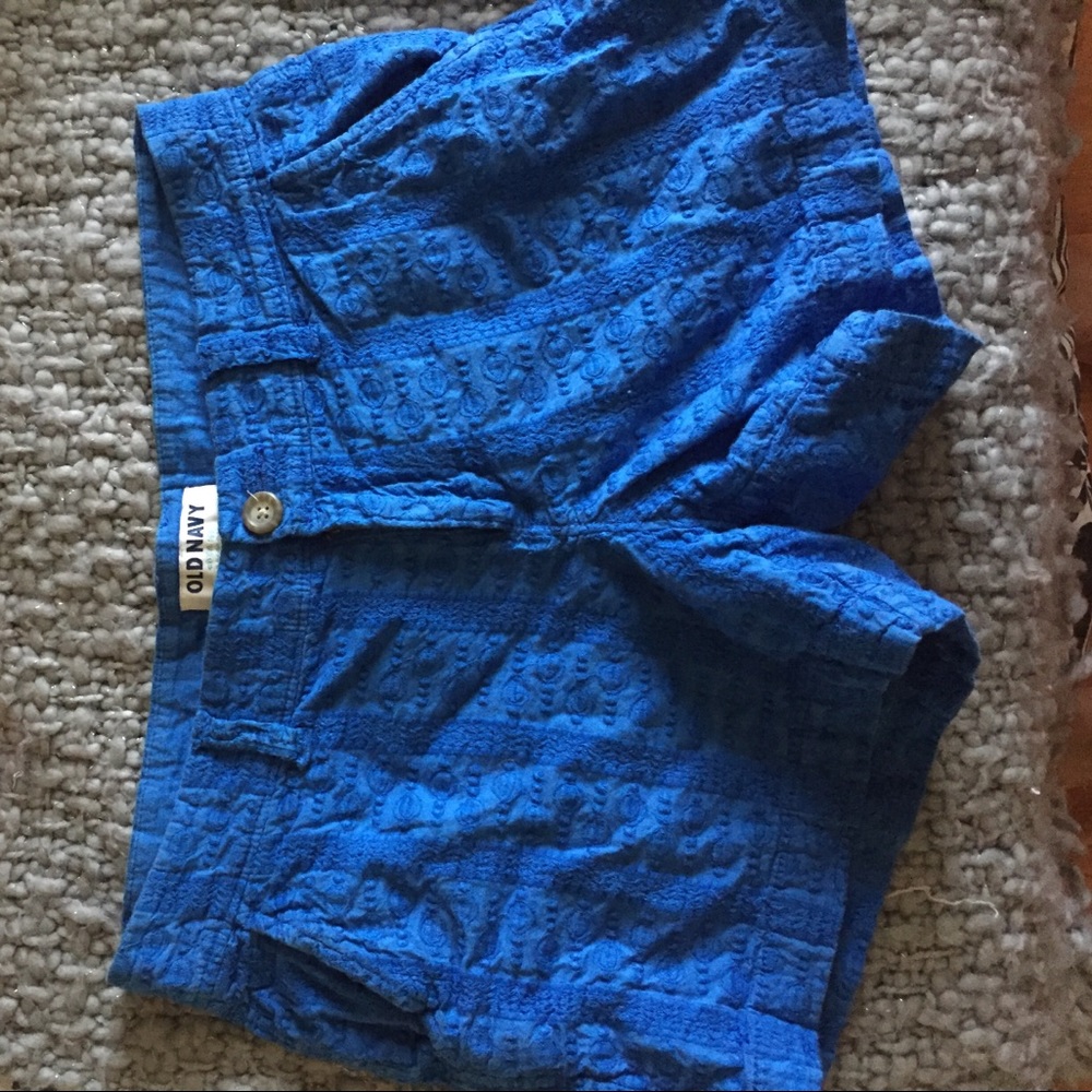 Old Navy blue textured shorts