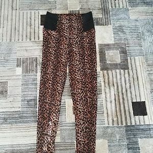 F21 Leopard Print High Waisted Leggings