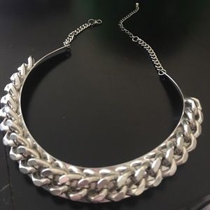 Vintage Heavy Chainlink Collar Style Necklace