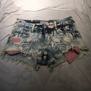 Free People Jean shorts