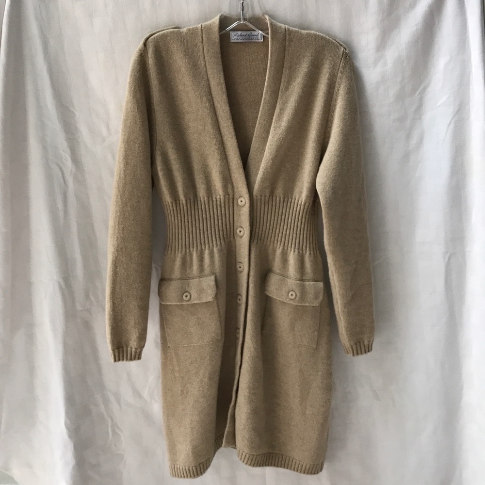 Long cashmere cardigan