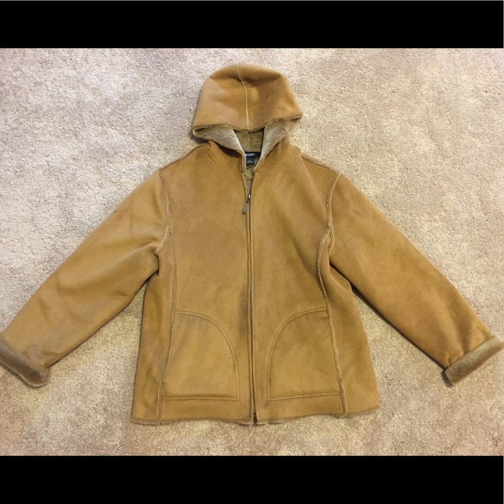 ✔️SOLD✔️AEROS Faux Suede/ Sherpa Like Coat/ Jacket