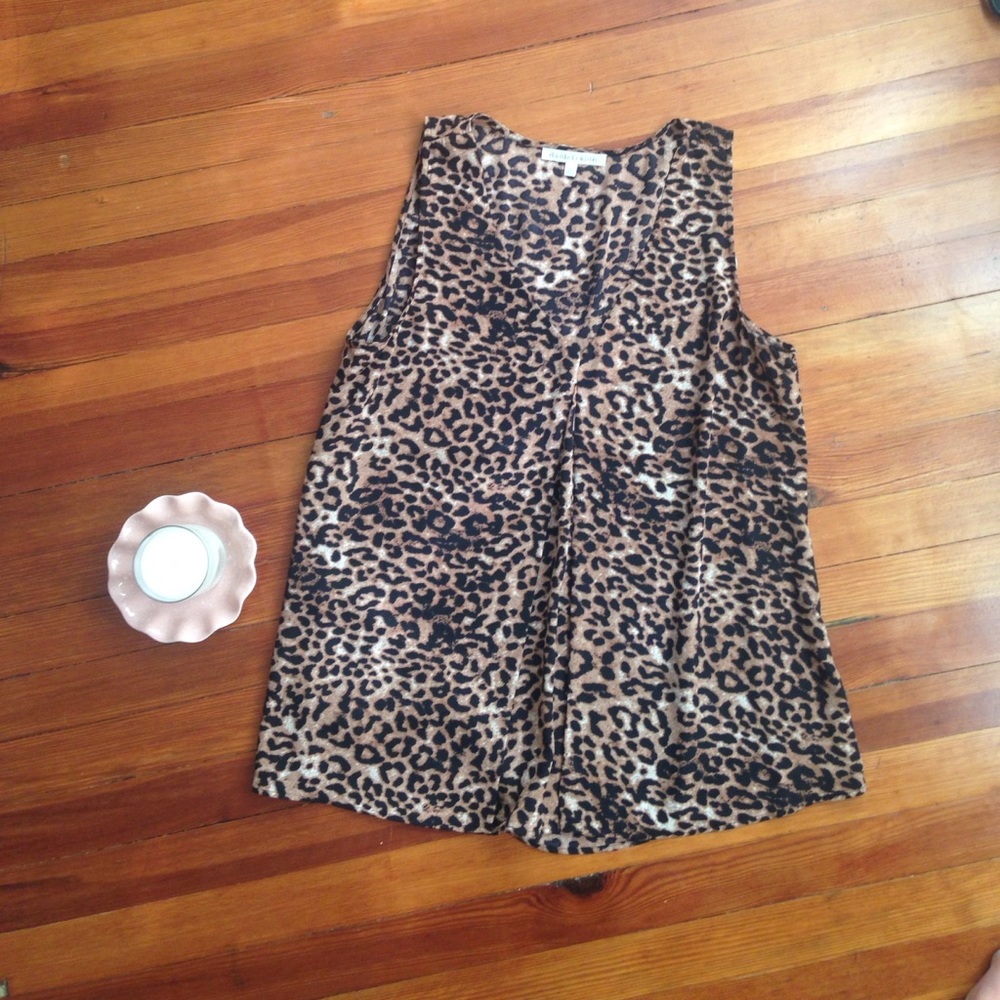 Flowy, business casual, Leopard top.