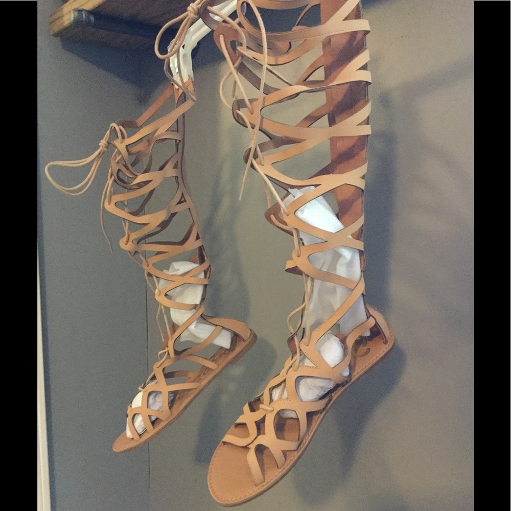 Tan Gladiator sandals. Size 8.5
