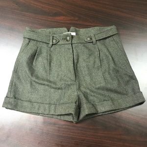 Sandro olive green shorts