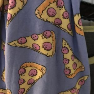 Lularoe one size pizza leggings EUC