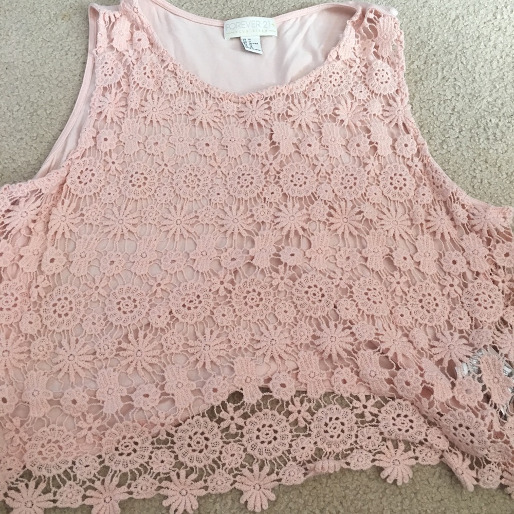 Pink crop top