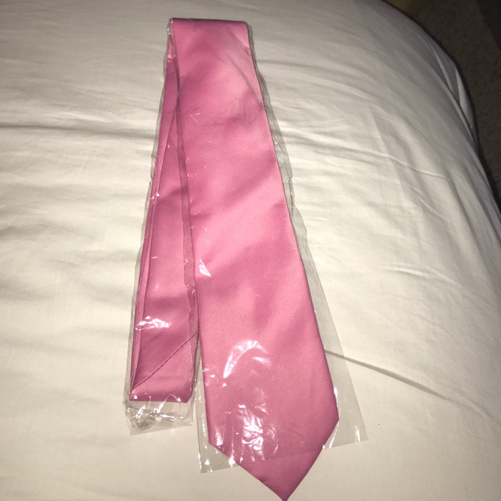 Coral Pink Men's Tie