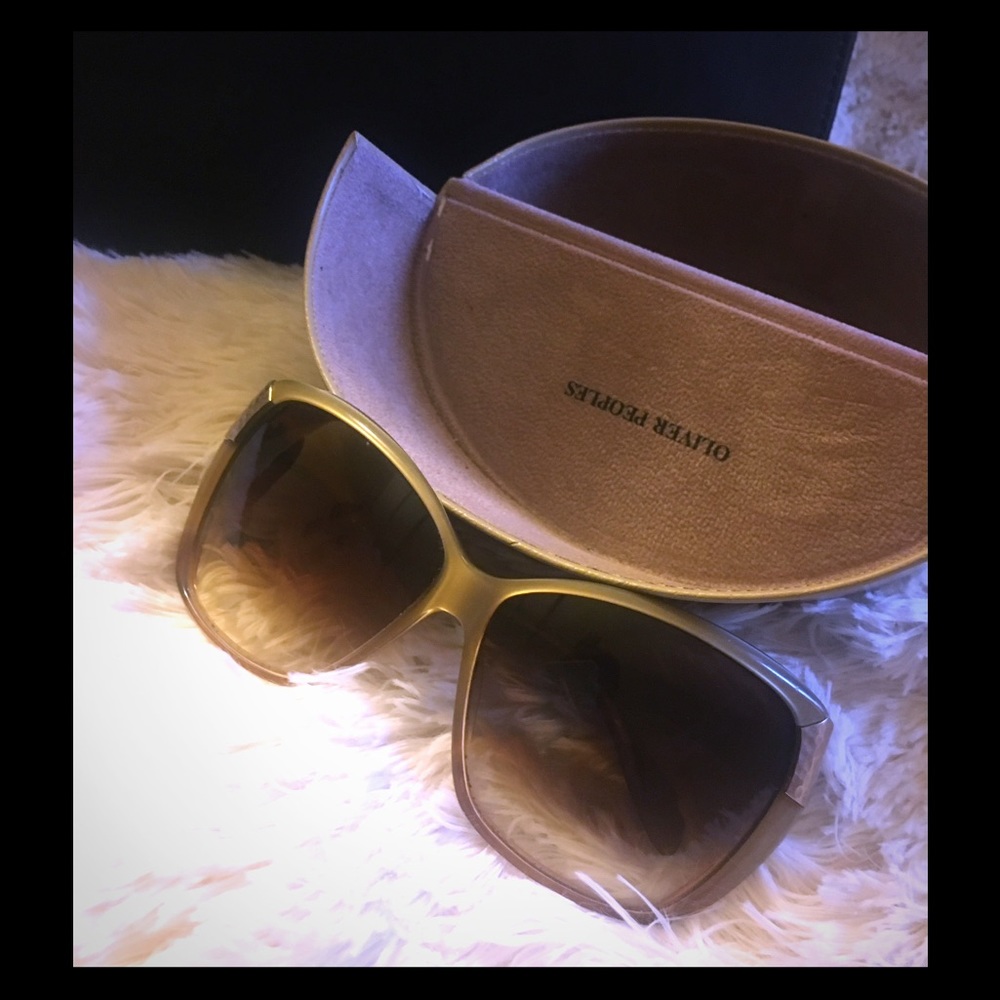 😎😍Oliver Peoples Gold Cat Eye Sunglasses 🕶