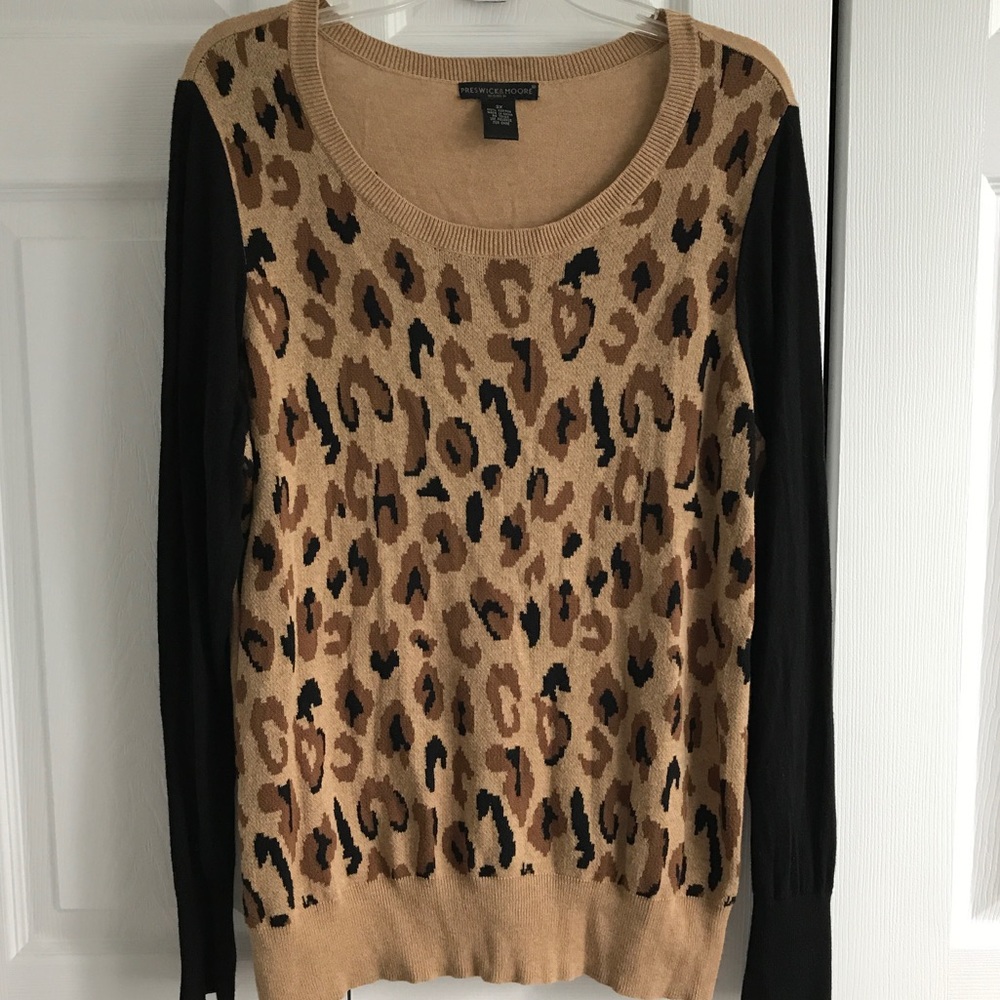Animal print sweater