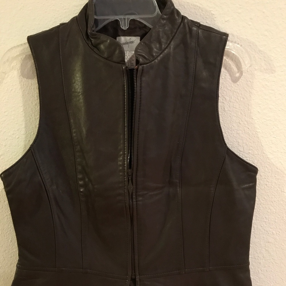 Soft leather vest