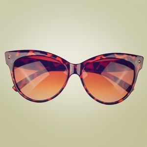 Cat eye fashion shade frame glasses eyewear