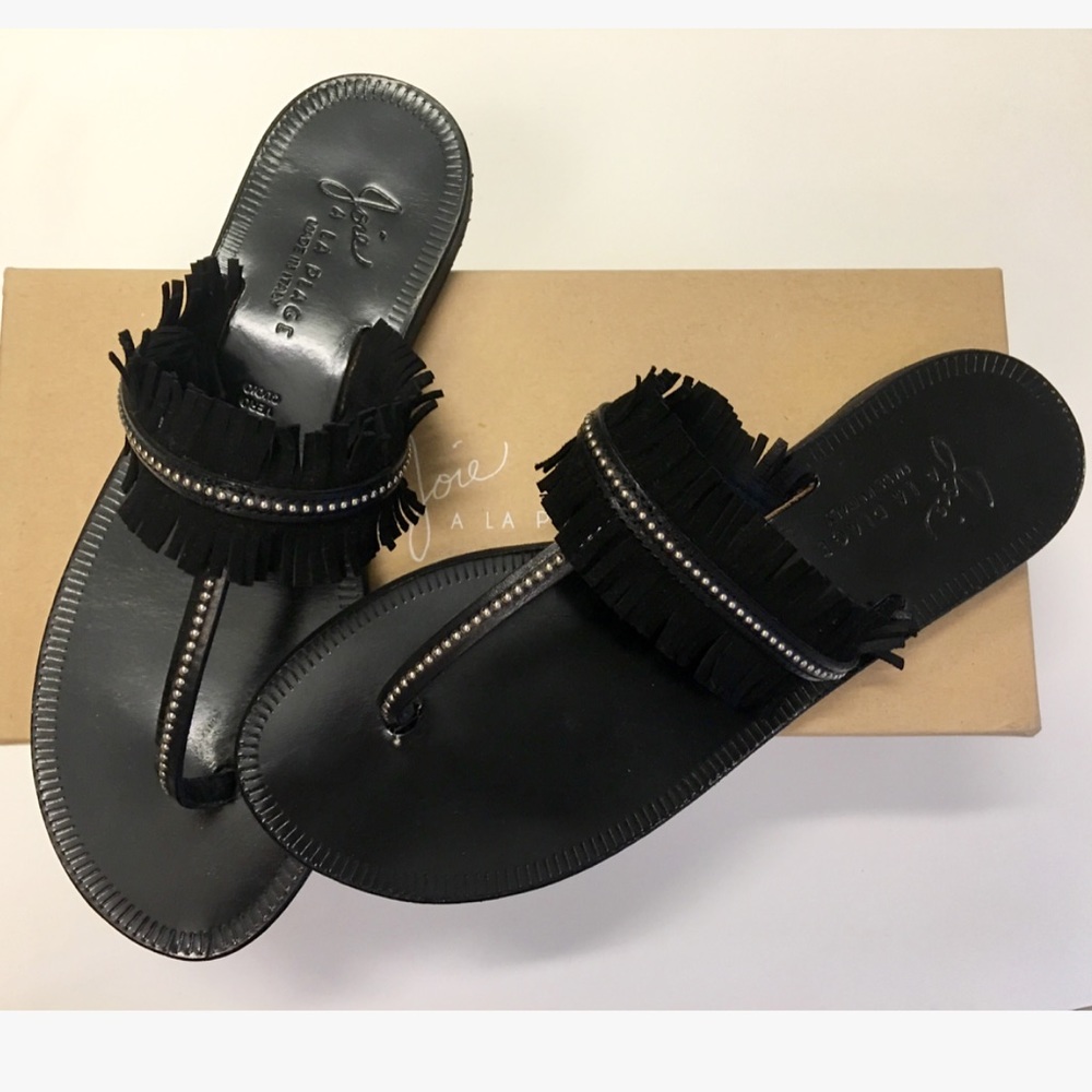 New JOIE fringe sandals
