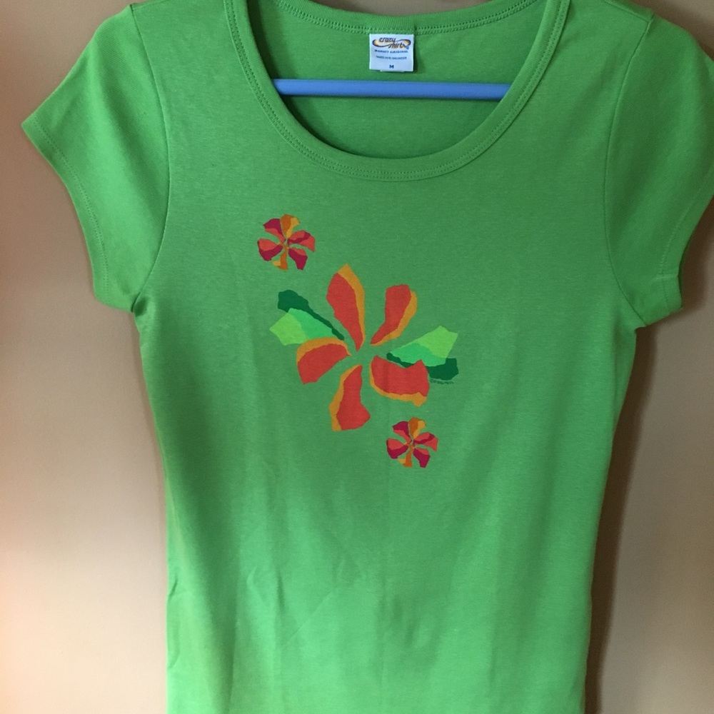 Bright green pullover