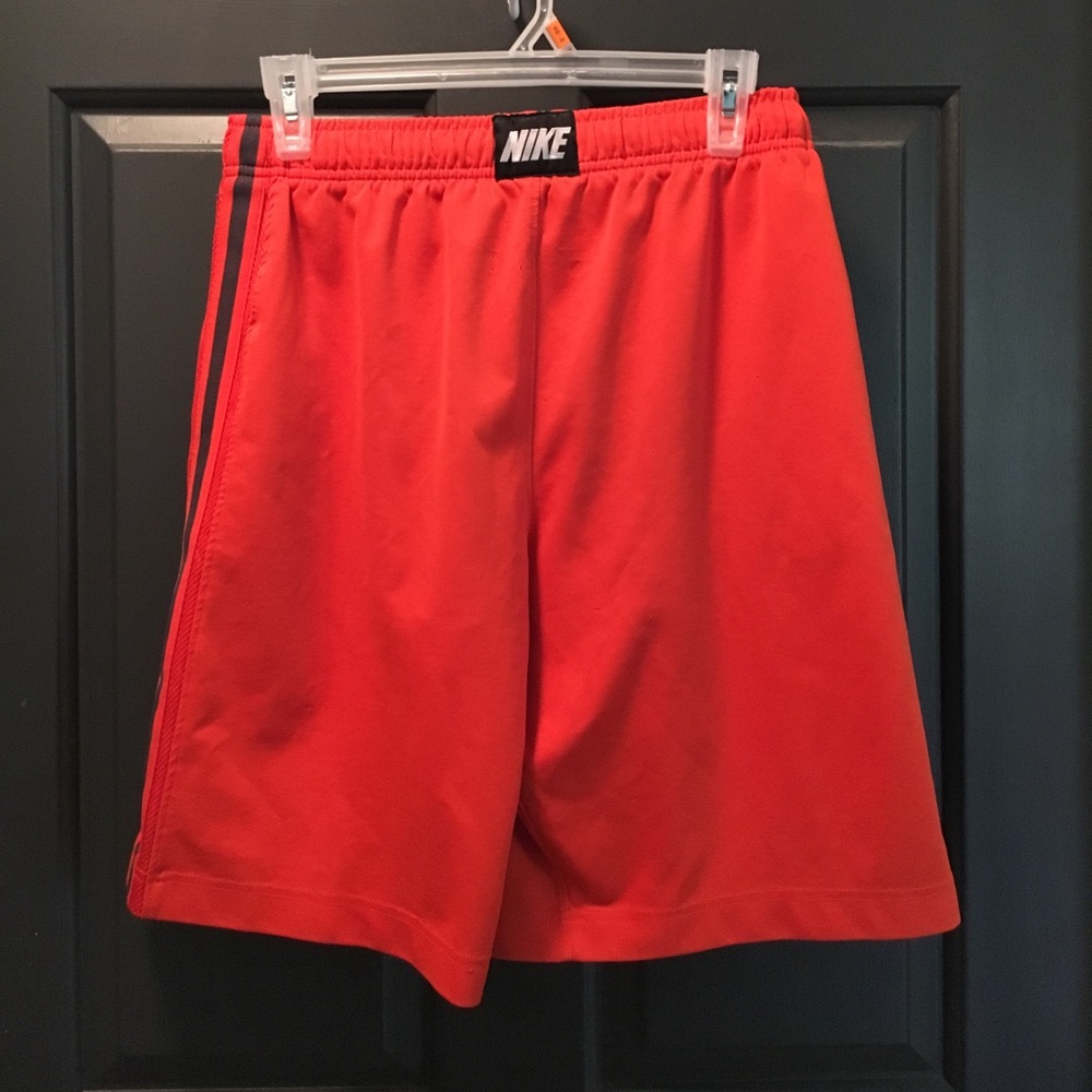 Orange Nike Mens Athletic Shorts