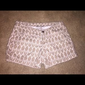 Northface pattern shorts.