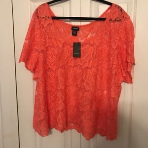 Lace torrid top. size 3