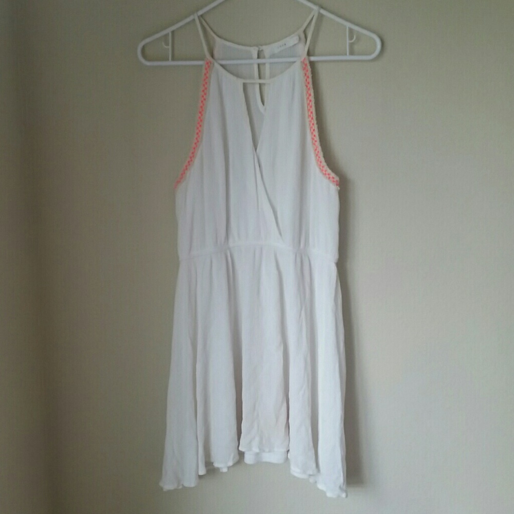 Lush off white dress