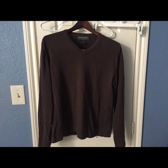 Mens Small Brown Banana Republic Cotton Sweater - Picture 1 of 2