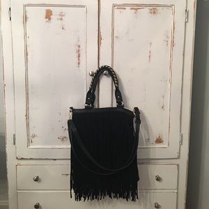 Fringe cross body bag