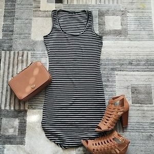 Striped Bodycon Mini Dress