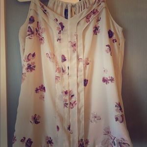 Dressy tank with simple ruffle