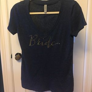 Bride gold foil shirt 👰🏼