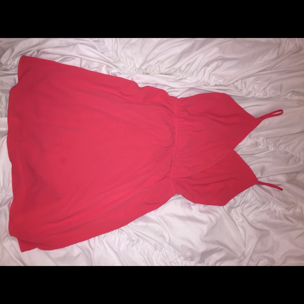Coral/red dress