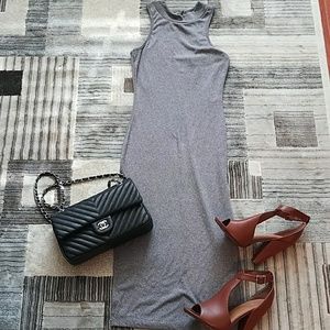 A'GACI Bodycon Ribbed  Sleeveless Dress