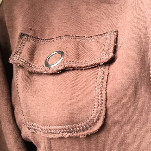 Chocolate brown - hoodie with zipper -size medium - Picture 4 of 5