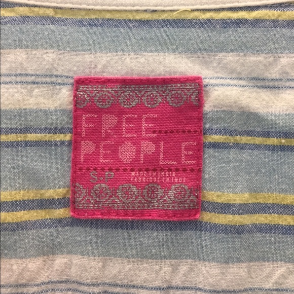 FREE PEOPLE flowy striped shirt - Picture 5 of 5