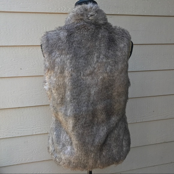 Garnet Hill Faux Fur Vest - Picture 2 of 2