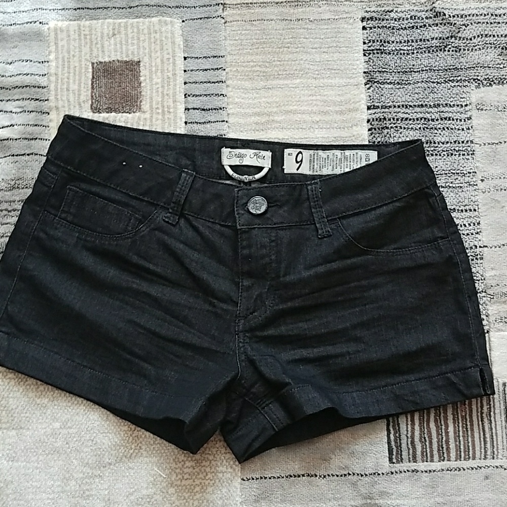 Dark Rinse Denim Shorts