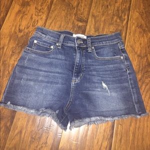 Blue jean shorts