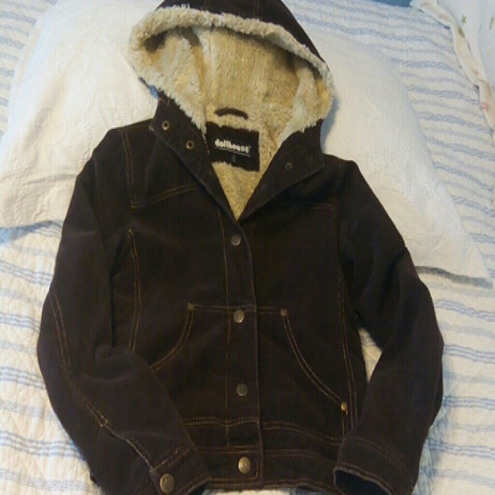 DOLLHOUSE CORDUROY HOODED JACKET