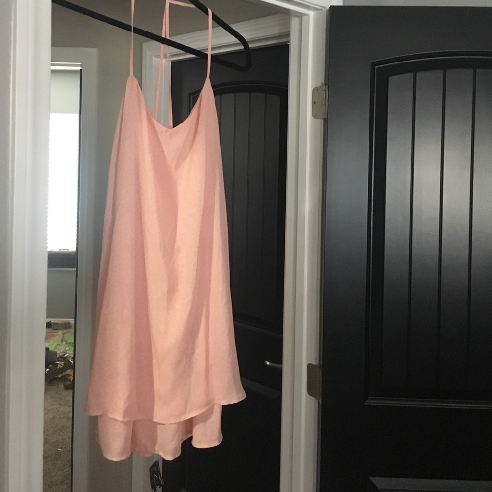 Nasty gal short dress pink size large. NWT.