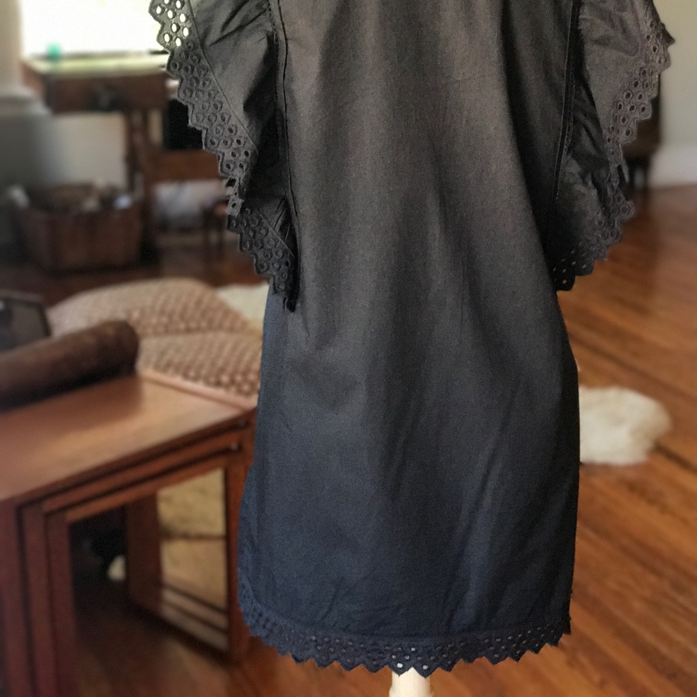 Isabel Marant Scarla Black Eyelet Lace Mini Dress - Picture 4 of 6